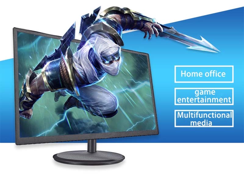 , Escritorio FHD 21.5 Monitor de computadora LCD de pulgadas 60Hz con HDMI 12V