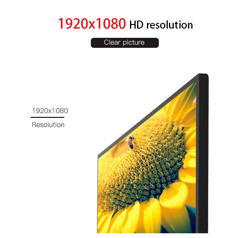 , 24 inch Full HD 1080p LED Monitor 75Hz with HDMI VGA Inputs