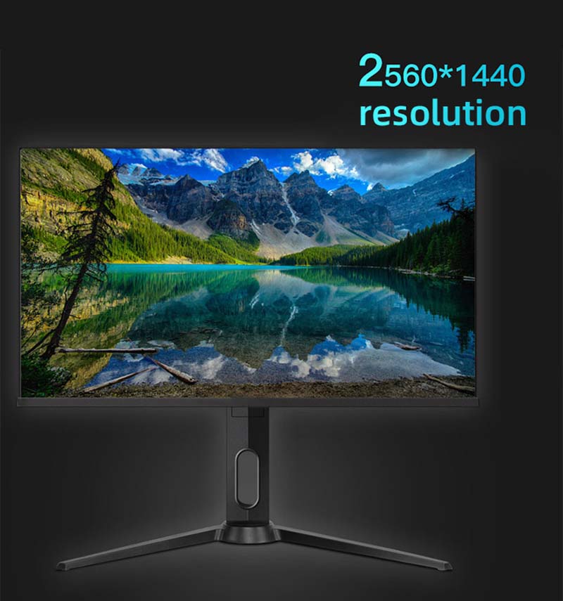 , Adjustable Stand 2K 1ms 165hz Gaming Desktop Monitor 27inch