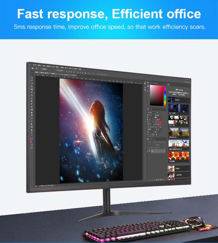 , РОСТ 24 дюймовый IPS LED-монитор 1920x1080p 75 Гц Framess HDMI 12V