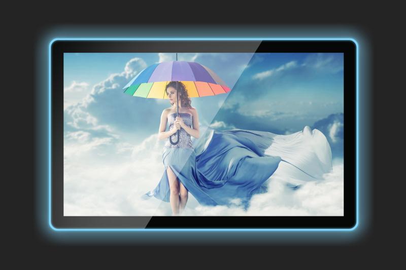 , Pantalla táctil capacitiva del monitor de barra de luz LED 21.5 pulgada
