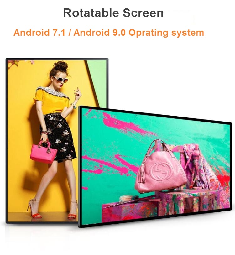 , Rotatable 43 inch Android AIO Tablet PC Touchscreen Kiosk Display