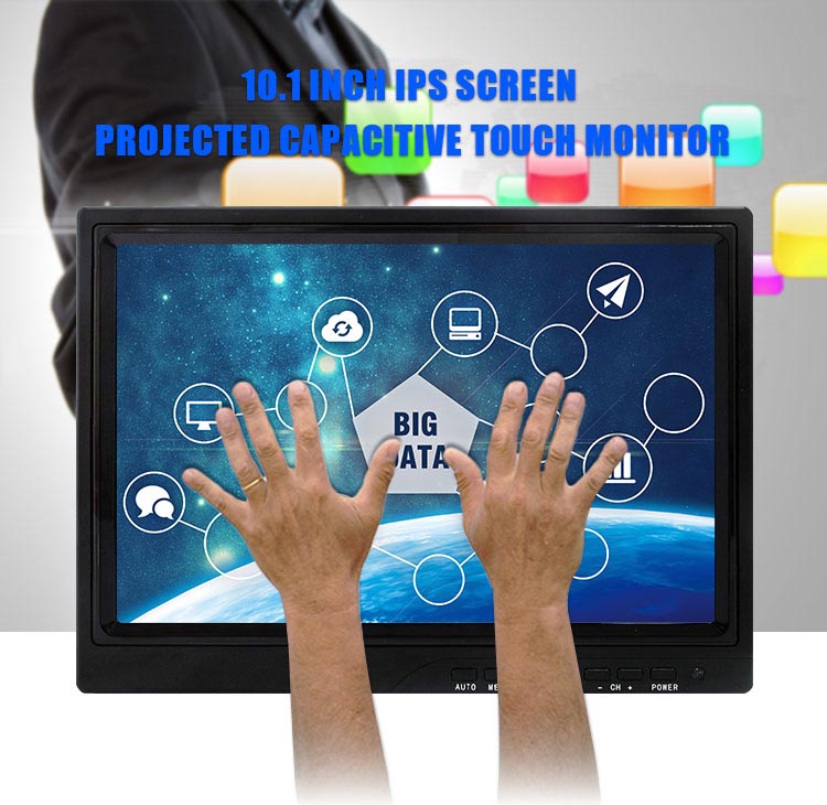 , Desktop VESA 10.1 inch IPS POS Capacitive Touchscreen Display