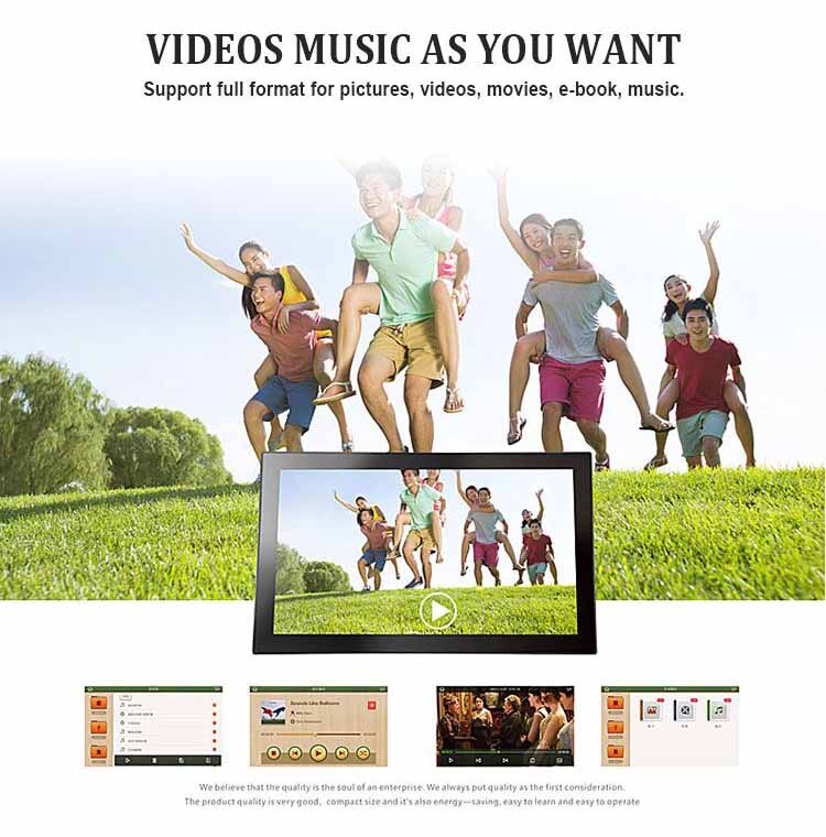 , 7 inch LCD Display Digital Photo Frame Media MP3 MP4 Video Music