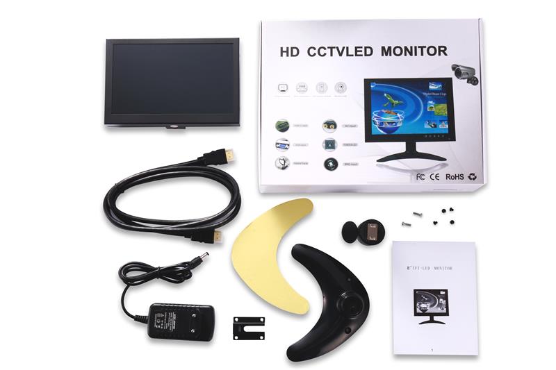 , 1024&#215;600 Wide Screen 7 Inch Metal Shell CCTV Monitor
