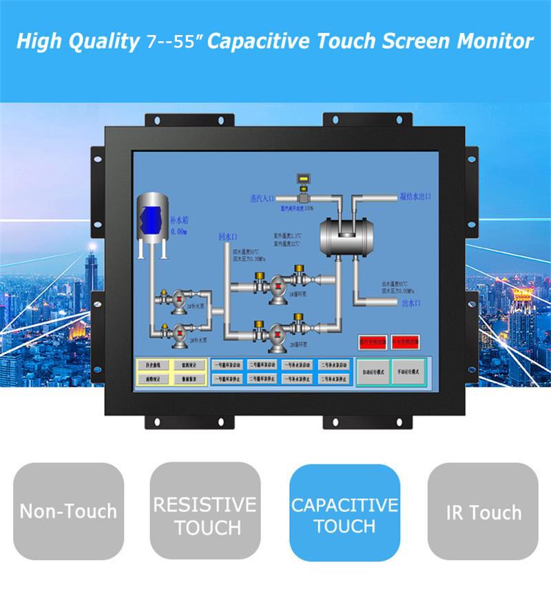, 7 Monitor LCD de pantalla táctil capacitiva de pulgada para cajero automático