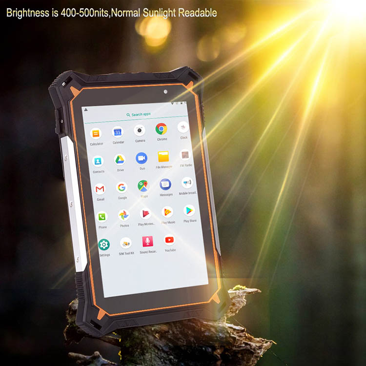 , Industrial IP68 Rugged Tablet PC 8 inch Touch Screen Android 12 MTK6765 4G LTE 10000mAh