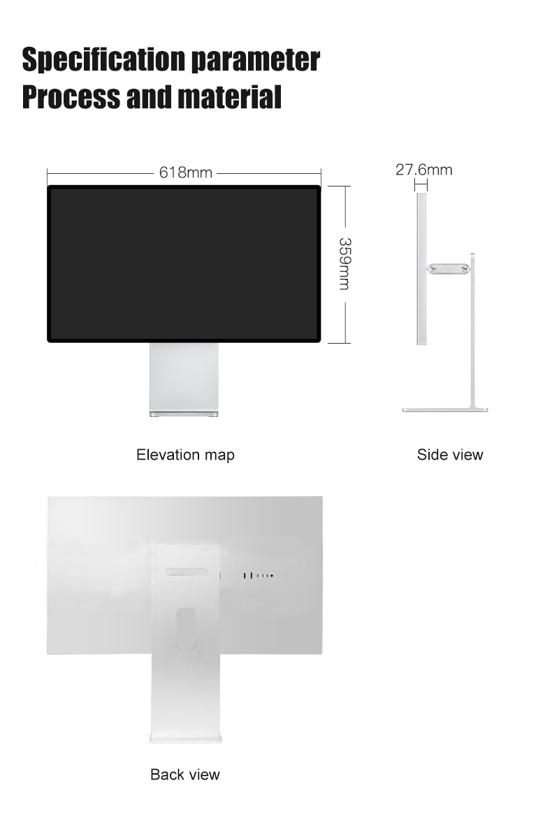 , 27 Дюйм 5120*2880 5k 1 мс IPS компьютерный монитор игровой монитор с типом c