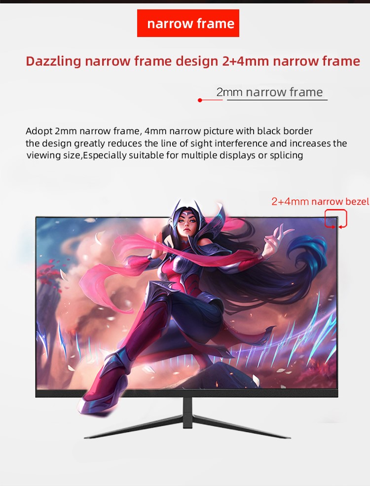 , 24 Pulgadas Fhd 100hz IPS Led Monitor de computadora Venta al por mayor Nuevo monitor