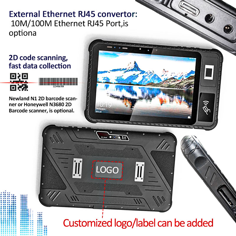 , Factory 10.1 inch Rugged Tablet PC Android with NFC Fingerprint RFID