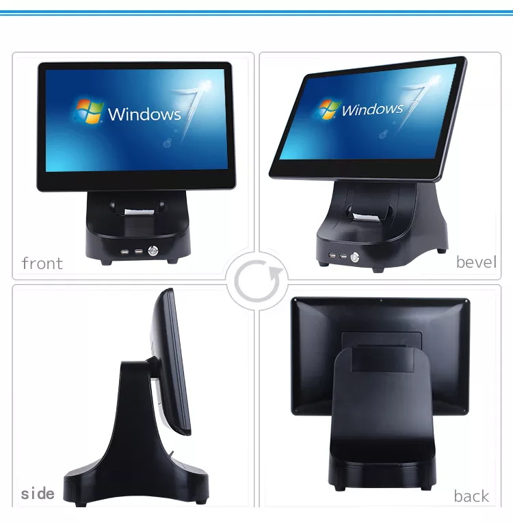 , New Design 15.6 inch POS System Windows Billing Machines AIO PC For Restaurant