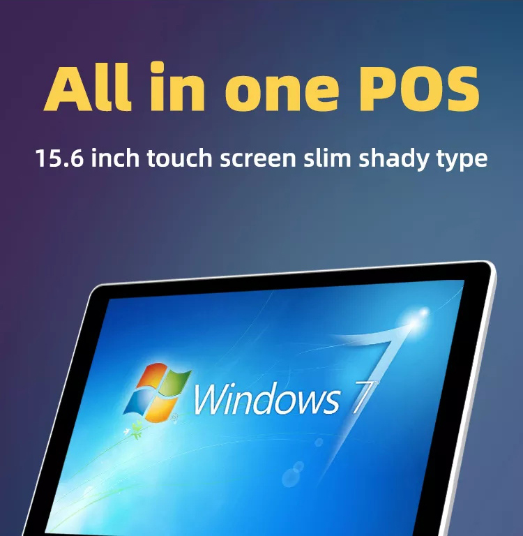 , 15.6 Pulgadas de alta calidad Pos Machine All In One PC Sistema de Windows para restaurante