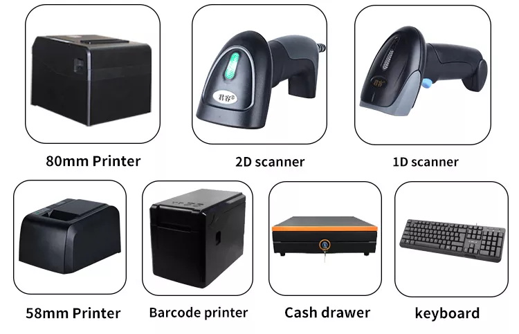 , 15.6 Pulgadas de alta calidad Pos Machine All In One PC Sistema de Windows para restaurante