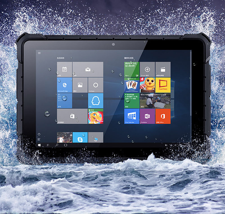 , Industrial Rugged Tablet Windows 10 inch FHD Touch Screen PC 8GB RAM NFC Fingerprint